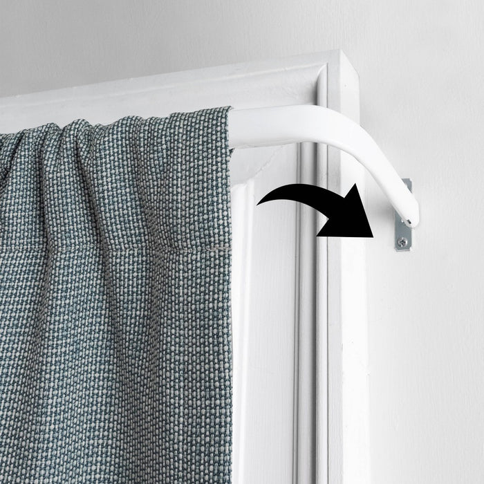 48"-84" Single Curtain Rod White - Room Essentials
