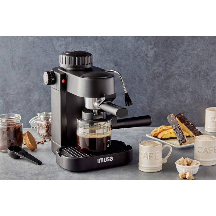 IMUSA Espresso & Cappuccino Maker Black - 4 Cup