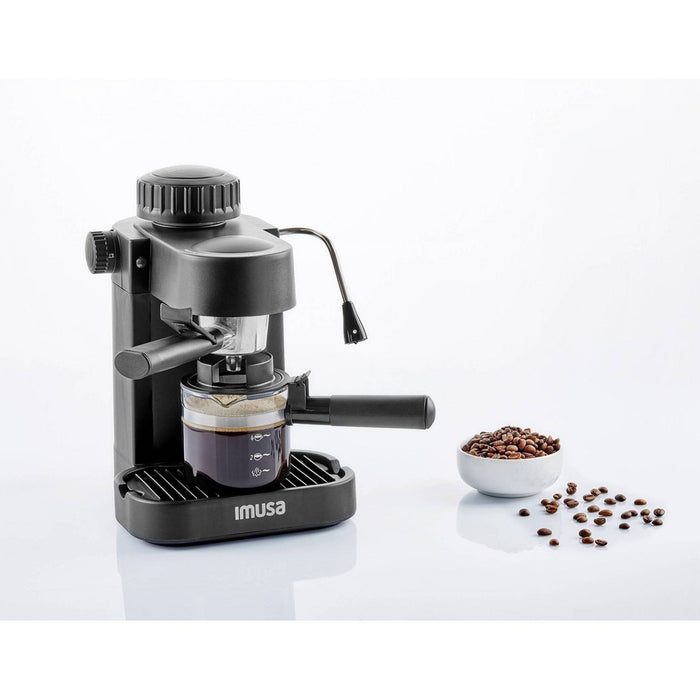 IMUSA Espresso & Cappuccino Maker Black - 4 Cup