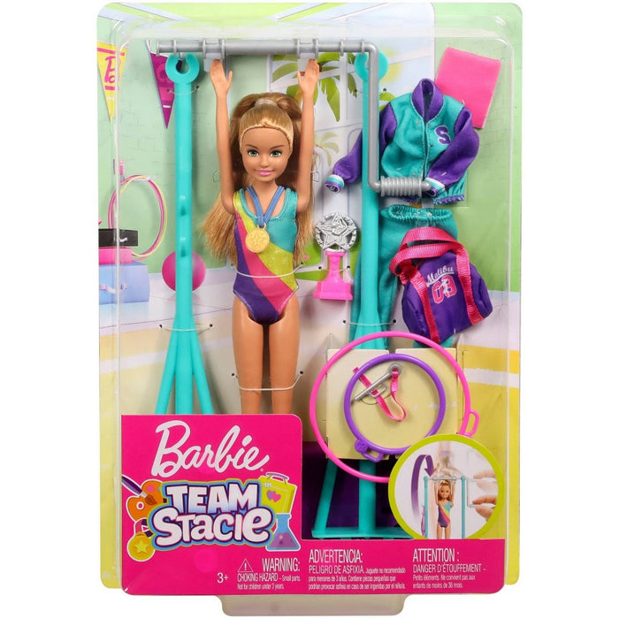 Barbie Team Stacie Doll Gymnastics Playset with Accessories