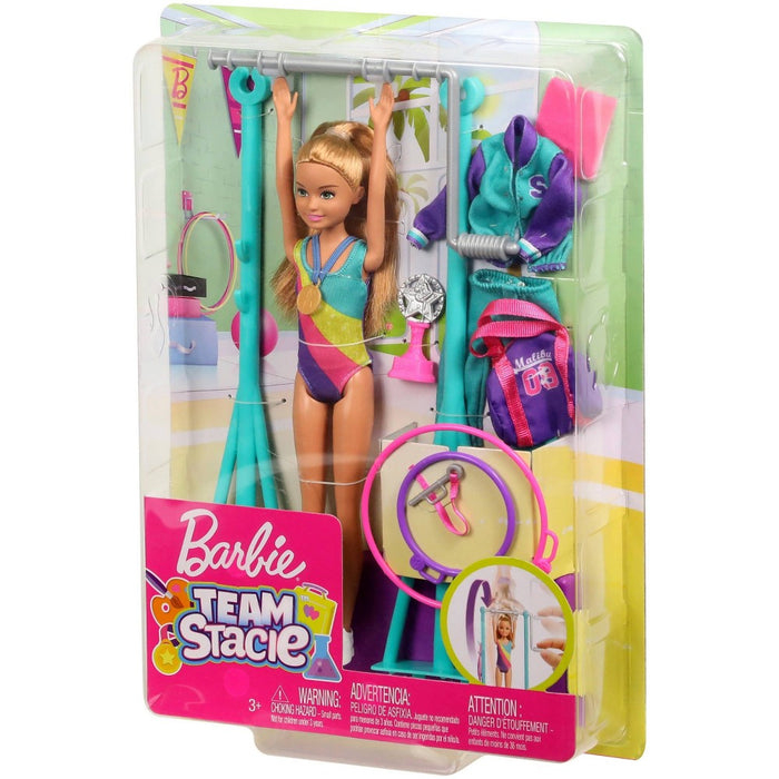 Barbie Team Stacie Doll Gymnastics Playset with Accessories