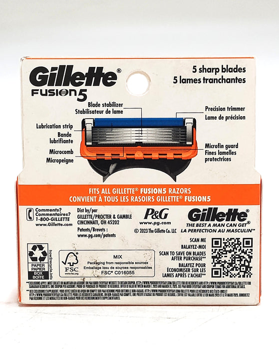 Gillette Fusion5 Men's Razor Blade Refills - 4ct