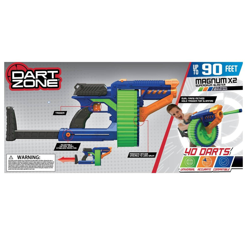 Dart Zone Magnum X2 Superdrum Dart Blaster (LOCAL PICKUP ONLY)