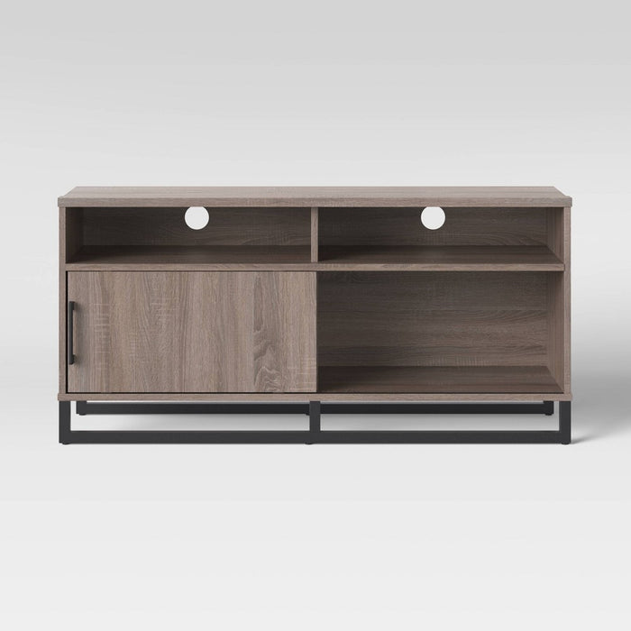 Mixed Material TV Stand for TVs up to 54" Gray - Room Essentials (LOCAL PICKUP ONLY)
