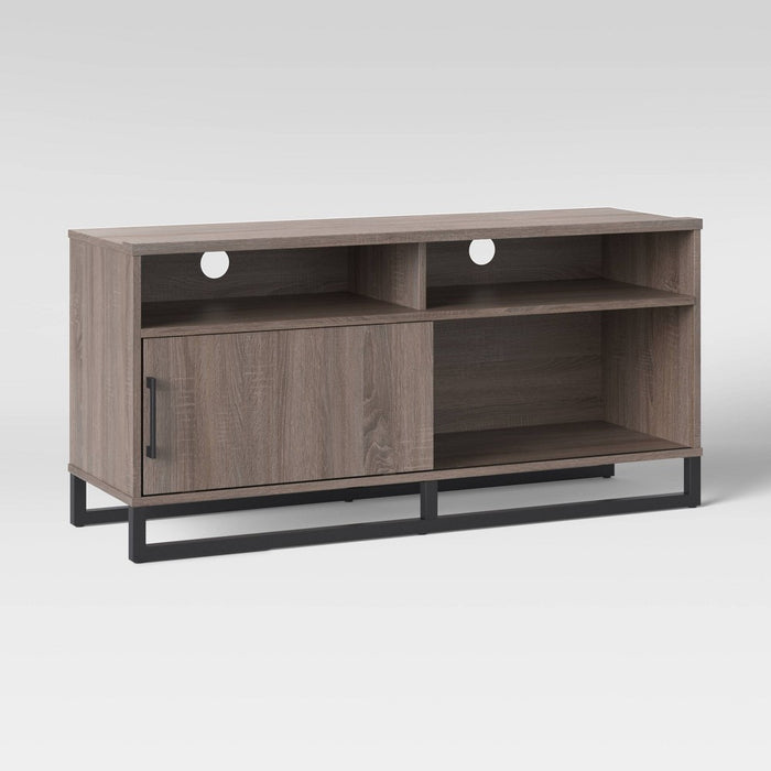 Mixed Material TV Stand for TVs up to 54" Gray - Room Essentials (LOCAL PICKUP ONLY)
