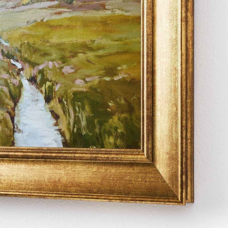 16" x 14" Summer Pasture Framed Wall Art Brass - Threshold designed with Studio McGee