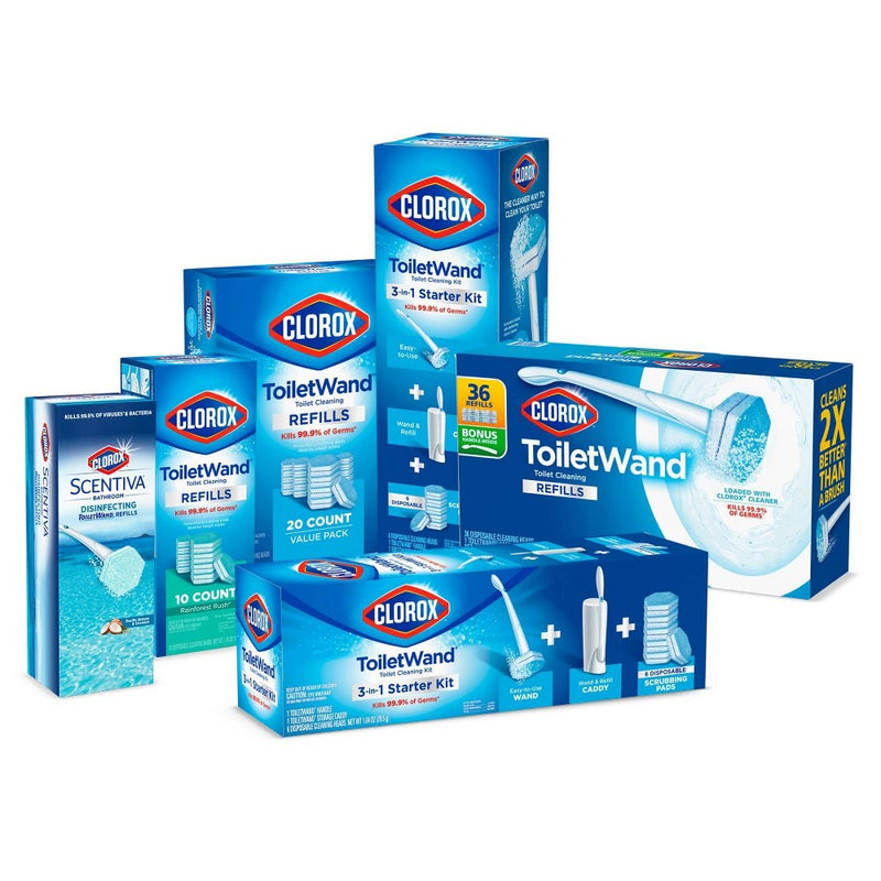 Clorox ToiletWand Disinfecting Refills Disposable Wand Heads - 20ct