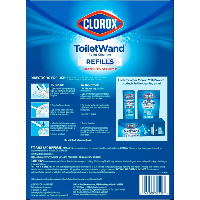 Clorox ToiletWand Disinfecting Refills Disposable Wand Heads - 20ct