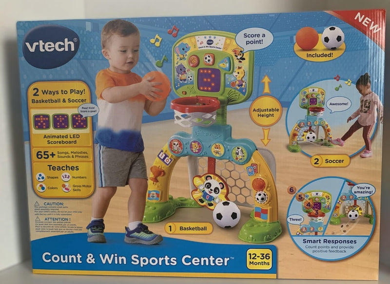 VTech Count & Win Sports Center Basketball Soccer Toddler Kids Learning Game Fun