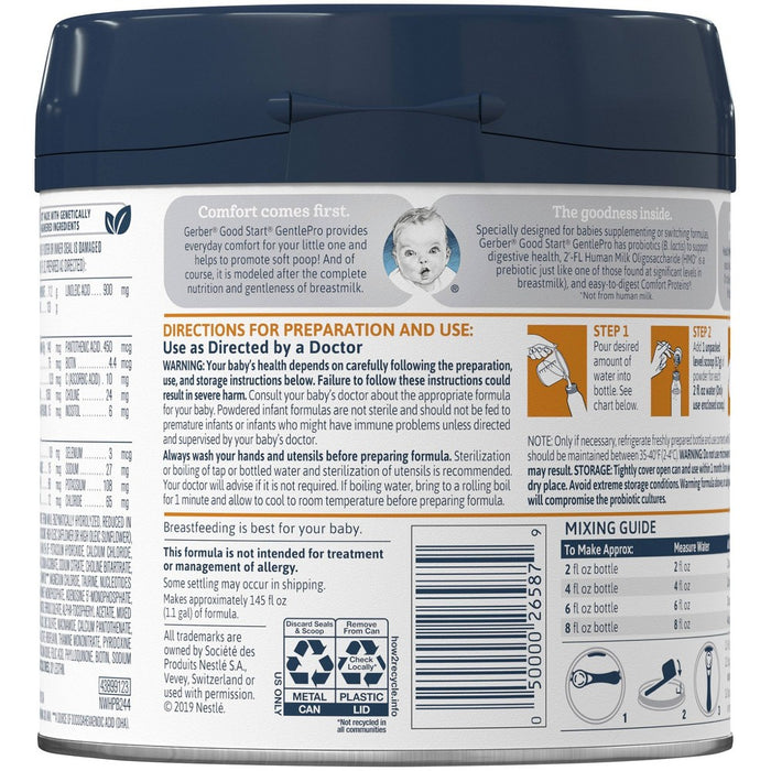 Gerber Good Start GentlePro Powder Infant Formula with Probiotics & HMO - 20oz