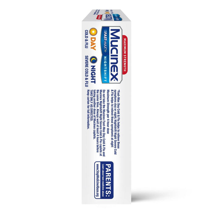Mucinex Fast-Max Day & Night Severe Cold & Flu Caplets - 40ct