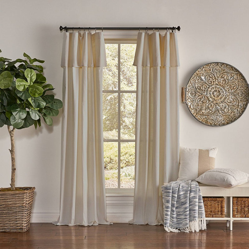 84"x50" Drop Cloth Light Filtering Curtain Panel Linen - Mercantile