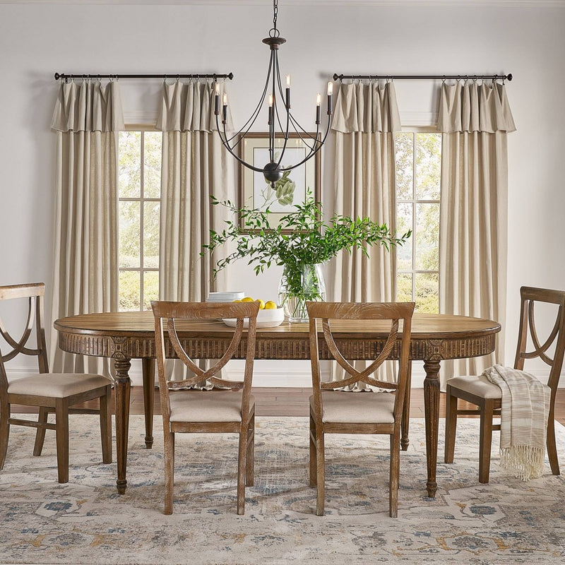 84"x50" Drop Cloth Light Filtering Curtain Panel Linen - Mercantile