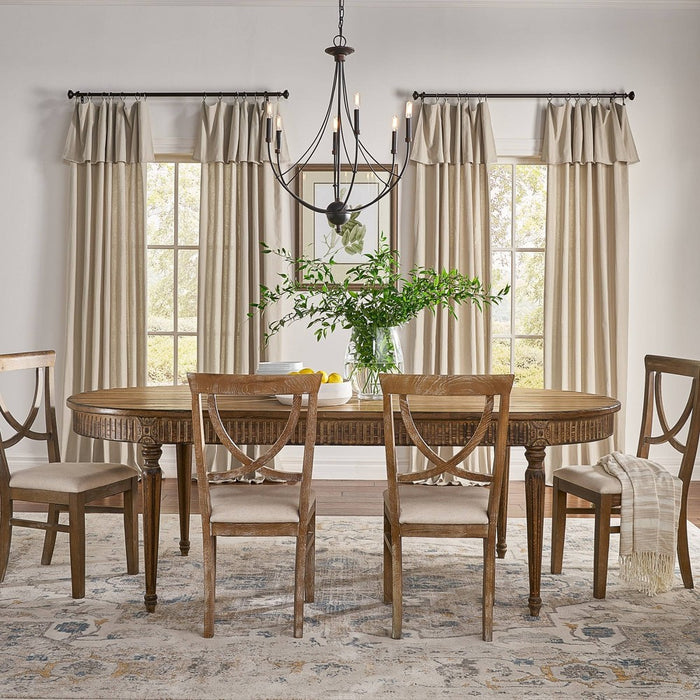 84"x50" Drop Cloth Light Filtering Curtain Panel Linen - Mercantile