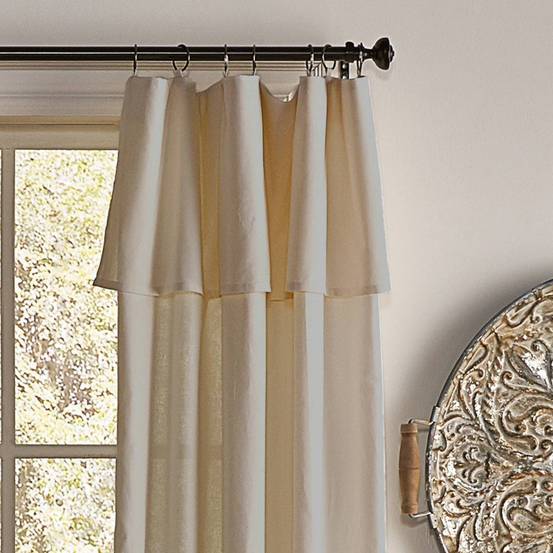 84"x50" Drop Cloth Light Filtering Curtain Panel Linen - Mercantile