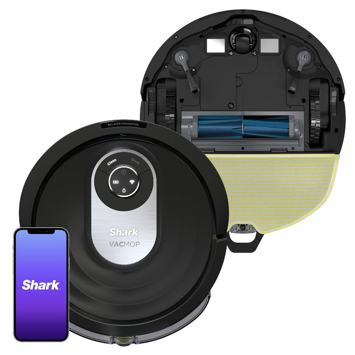 Shark AI VACMOP Wi-Fi Connected Robot Vacuum and Mop LIDAR Navigation - RV2001WD