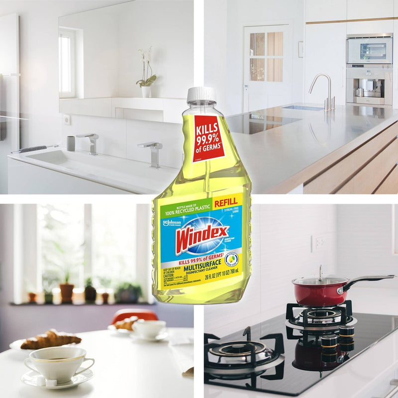 Windex Multi-Surface Disinfectant Cleaner Spray Refill Citrus Fresh Scent - 26oz