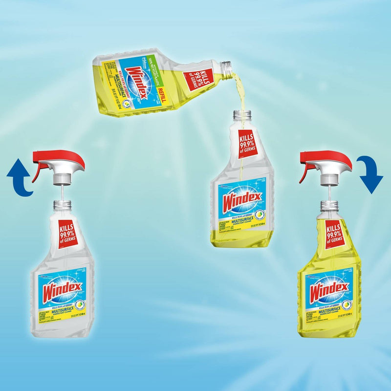 Windex Multi-Surface Disinfectant Cleaner Spray Refill Citrus Fresh Scent - 26oz