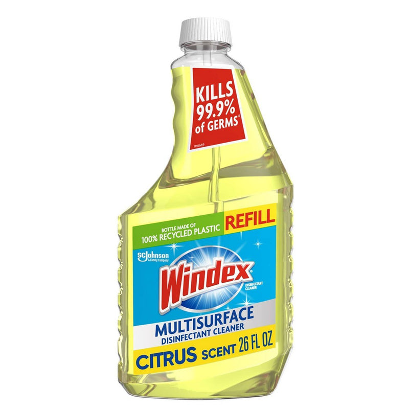 Windex Multi-Surface Disinfectant Cleaner Spray Refill Citrus Fresh Scent - 26oz