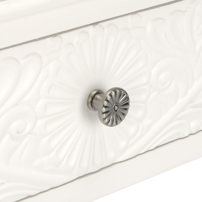 Josie 2 Drawer Console Table- Distressed White - Safavieh (LOCAL PICKUP ONLY)
