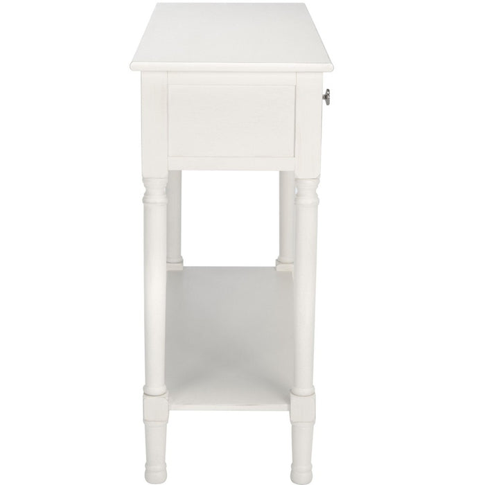 Josie 2 Drawer Console Table- Distressed White - Safavieh (LOCAL PICKUP ONLY)