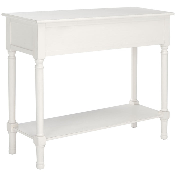 Josie 2 Drawer Console Table- Distressed White - Safavieh (LOCAL PICKUP ONLY)