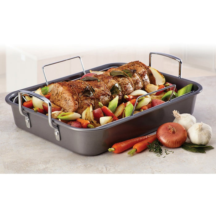 Farberware 12" x 16" Nonstick Roaster with Rack