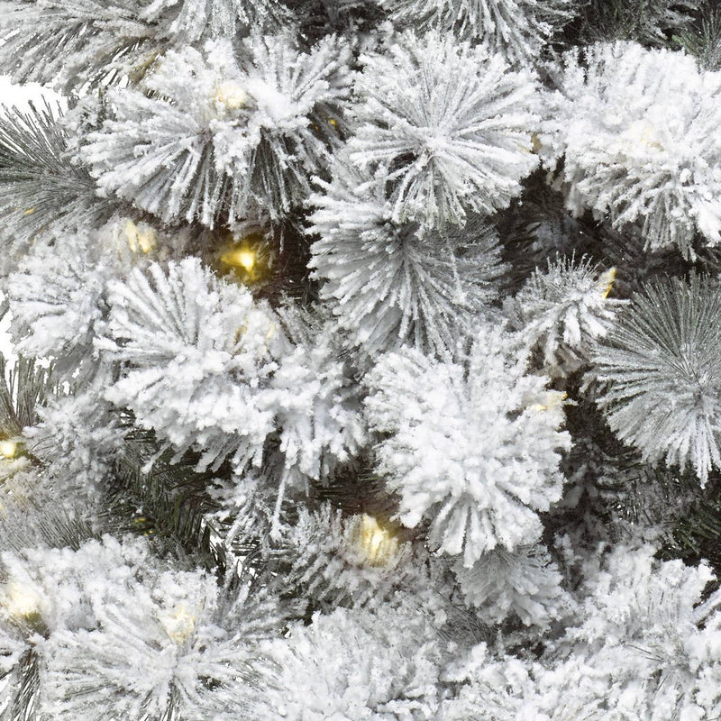 5ft Pre-lit Artificial Christmas Tree Potted Flocked Virginia Pine Clear Lights - Wondershop (LOCAL PICKUP ONLY)
