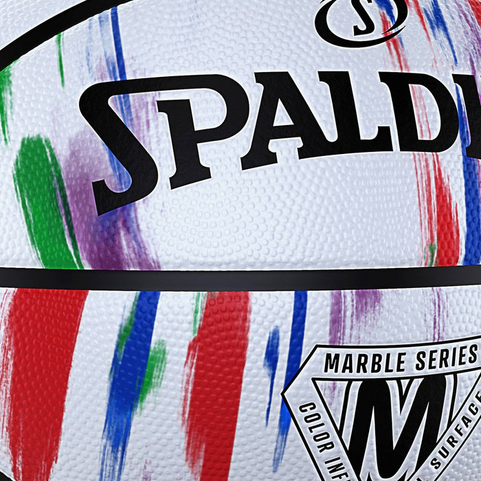 Spalding 29.5'' Basketball - Marble White