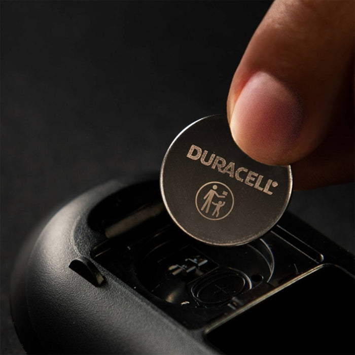 Duracell 2032 Batteries Lithium Coin Button - 2 Pack - Specialty Battery w/ Bitterant Technology