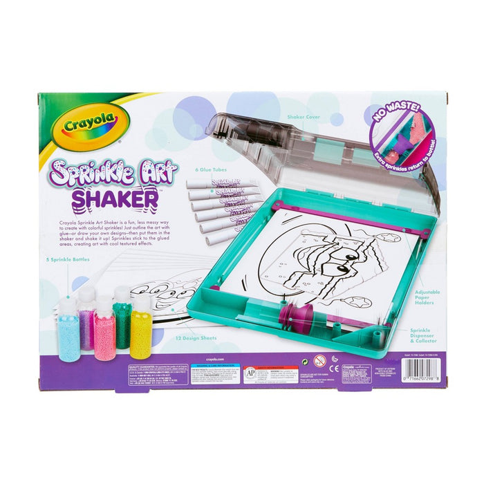 Crayola 12pc Sprinkle Art Shaker with 5 Sprinkle Bottles