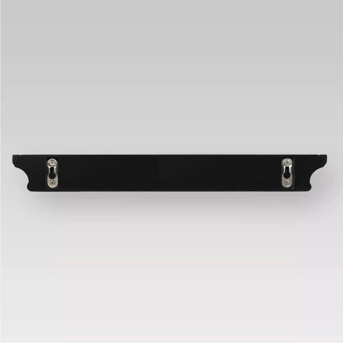 2pc Traditional Wall Shelf Set Black - Threshold