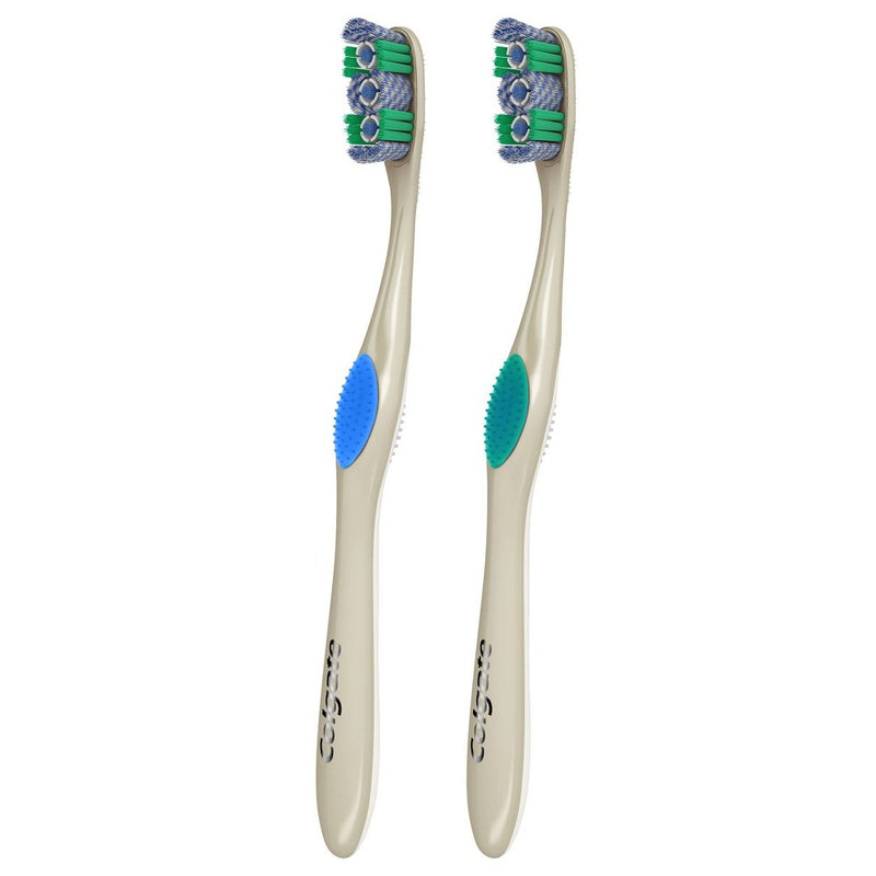 Colgate 360 Optic White Whitening Toothbrush - Soft Bristles - 2ct