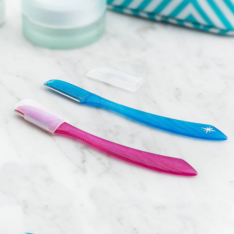 Schick Hydro Silk Touch-Up Multipurpose Exfoliating Facial Razor and Eyebrow Shaper - 3ct