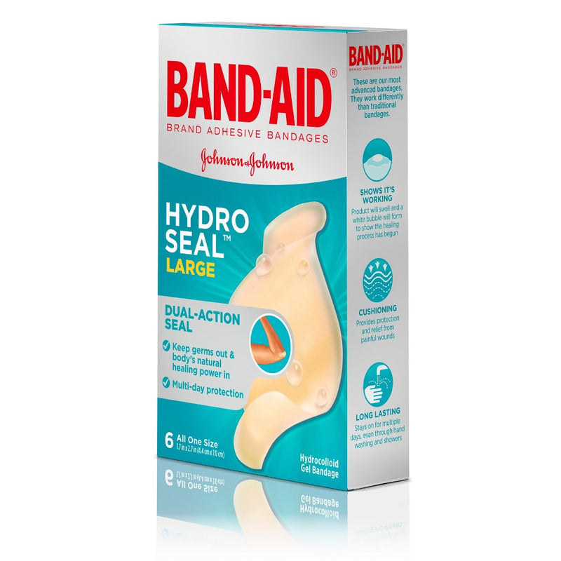 Band-Aid Brand Hydro Seal Large All Purpose Adhesive Bandages- 6ct