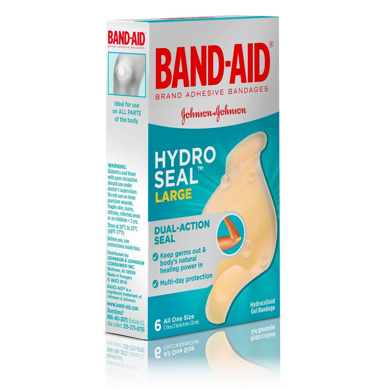 Band-Aid Brand Hydro Seal Large All Purpose Adhesive Bandages- 6ct