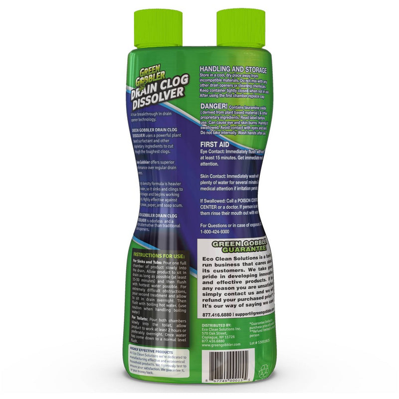 Green Gobbler Drain Clog Dissolver - 31oz