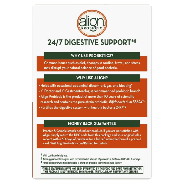 Align Probiotic Supplement Digestive Capsules 28ct