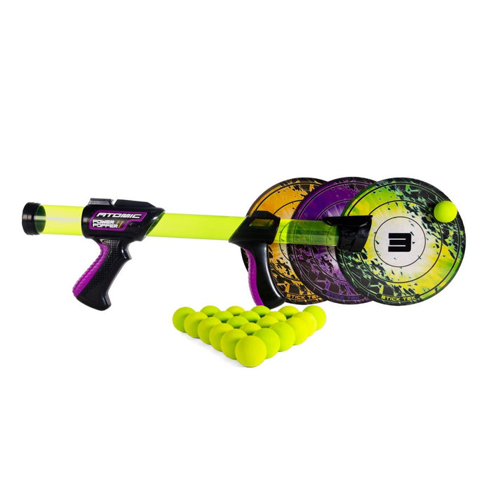 Atomic Power Popper with 12 Balls and 3 Sticky Targets *NEW & SEALED*