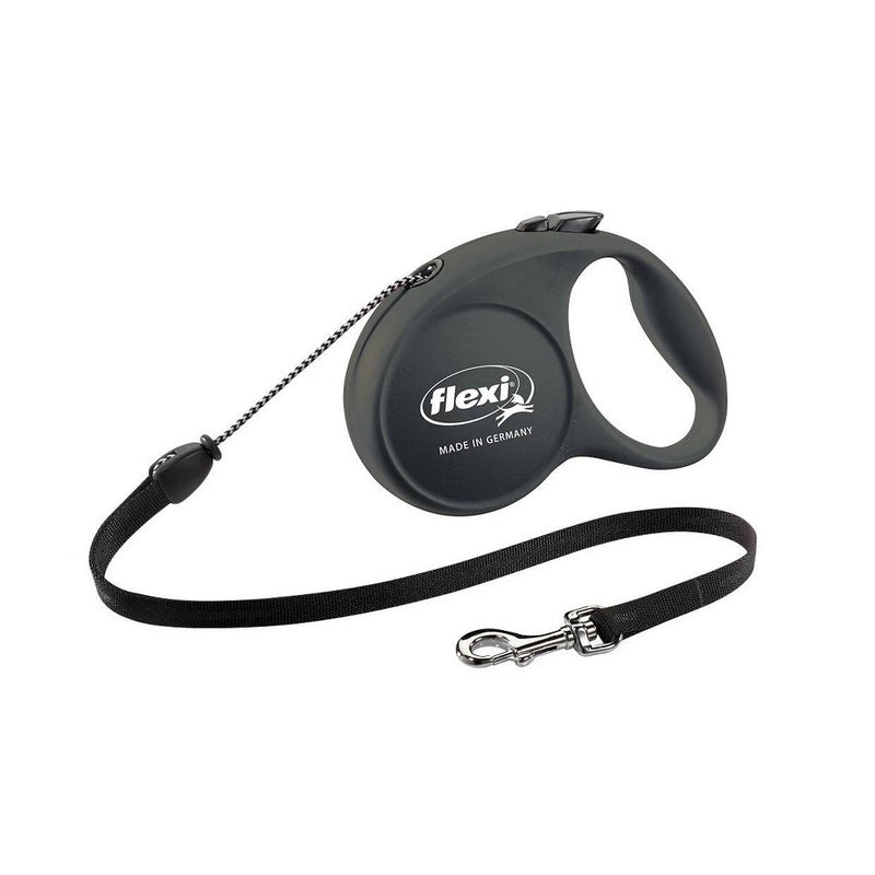 Flexi Fun Retractable 16ft Dog Leash - Black - M - 26 to 44lbs