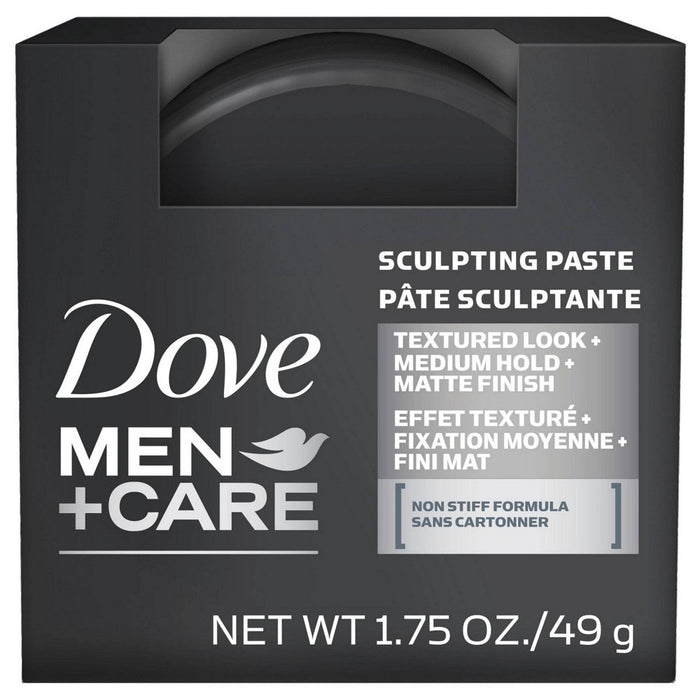Dove Men+Care Textured Look + Medium Hold + Matte Finish Sculpting Hair Paste Gel - 1.75oz