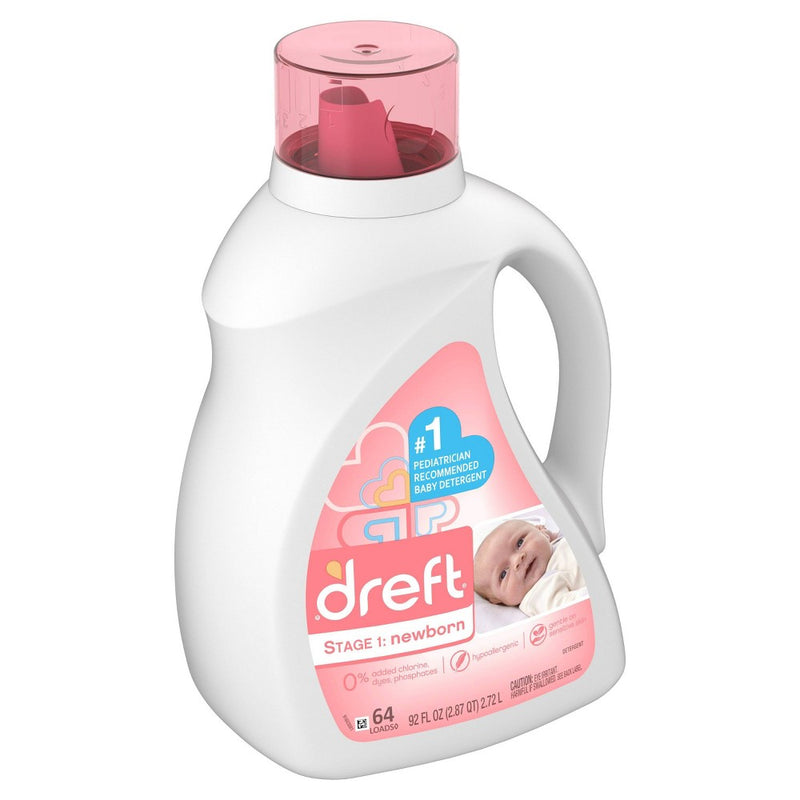Dreft Stage 1:  Newborn Baby Liquid Laundry Detergent - 92 fl oz