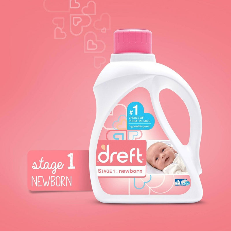 Dreft Stage 1:  Newborn Baby Liquid Laundry Detergent - 92 fl oz