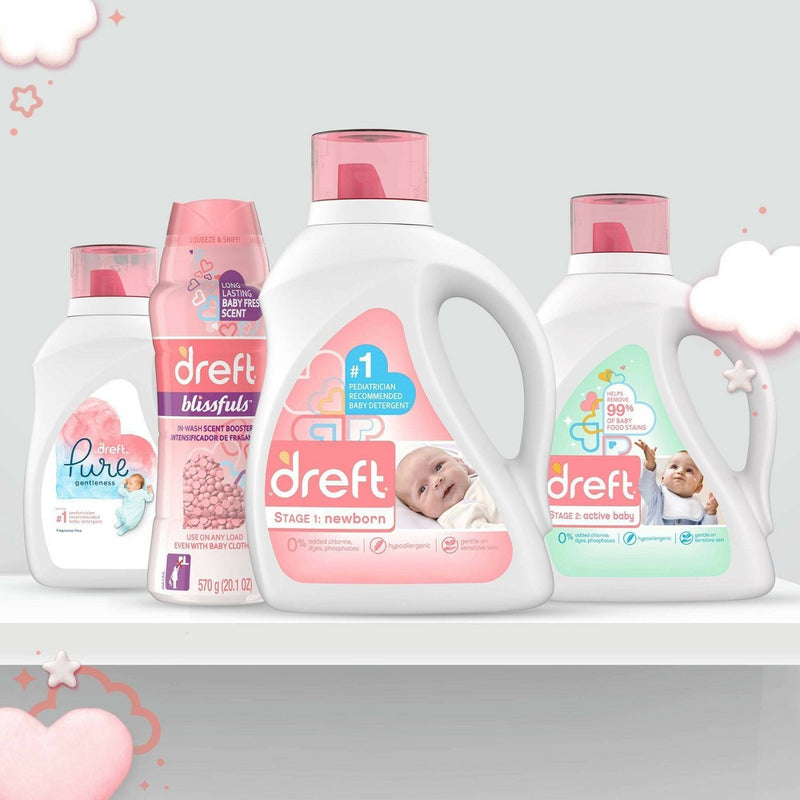 Dreft Stage 1:  Newborn Baby Liquid Laundry Detergent - 92 fl oz