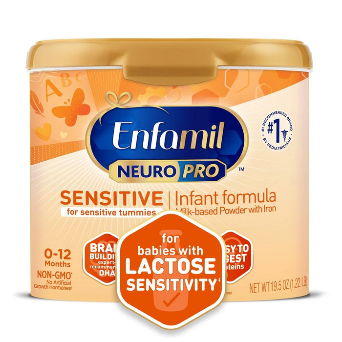 Enfamil NeuroPro Sensitive Infant Formula with Iron Powder - 19.5oz