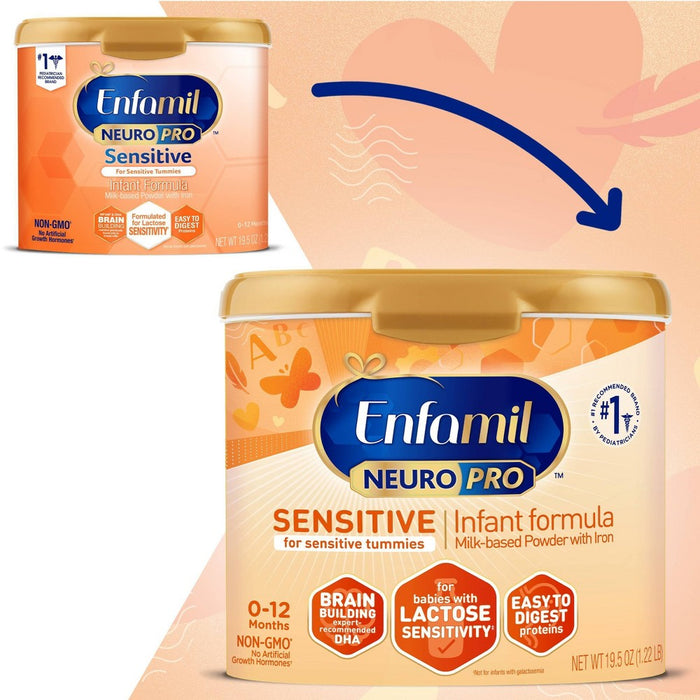Enfamil NeuroPro Sensitive Infant Formula with Iron Powder - 19.5oz