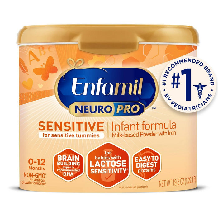 Enfamil NeuroPro Sensitive Infant Formula with Iron Powder - 19.5oz