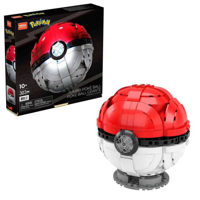 Mega Construx Pokemon Jumbo Poke Ball Construction Set *NEW & SEALED*