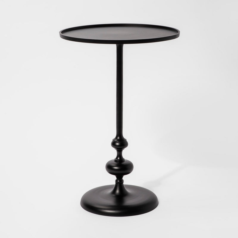 Londonberry Turned Accent Table Large Black - Threshold