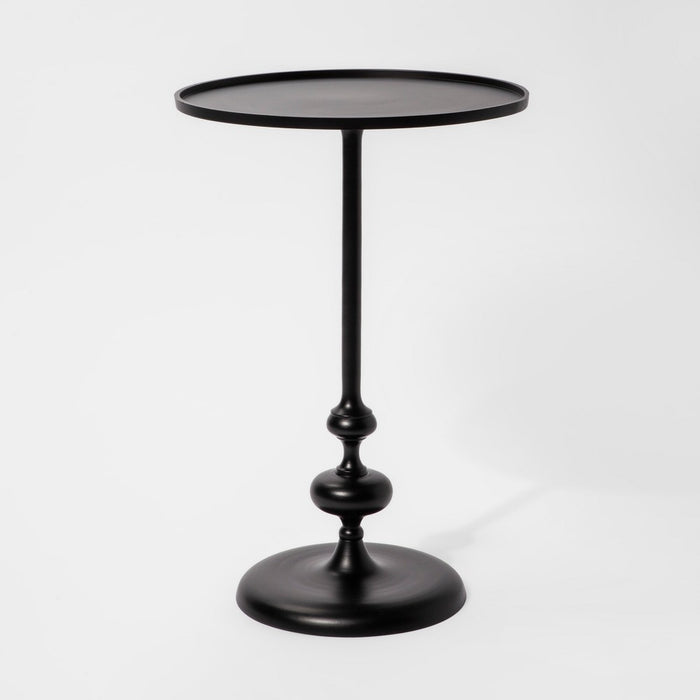 Londonberry Turned Accent Table Large Black - Threshold